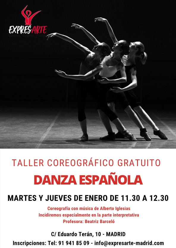taller coreográfico gratuito de danza española