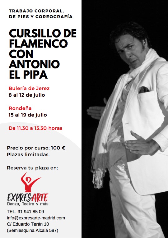 curso de flamenco con El Pipa